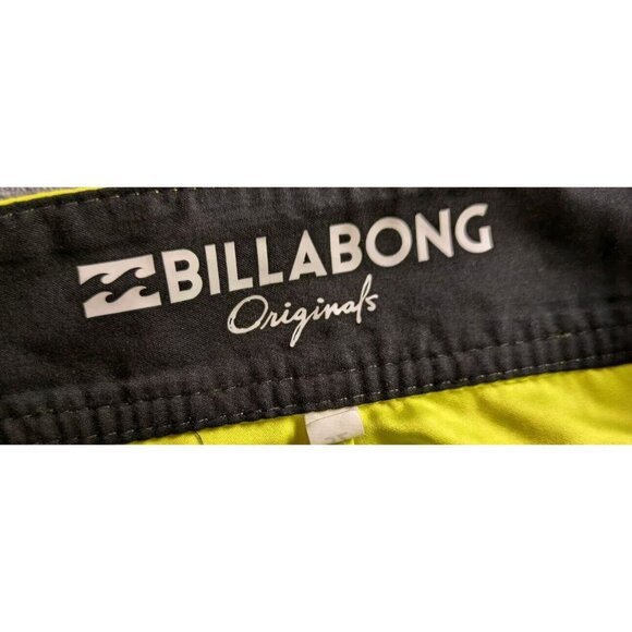 Billabong Board Shorts Mens Size‎ 32 Neon Green Swim Trunks  Surfing Surf Beach - Picture 6 of 9